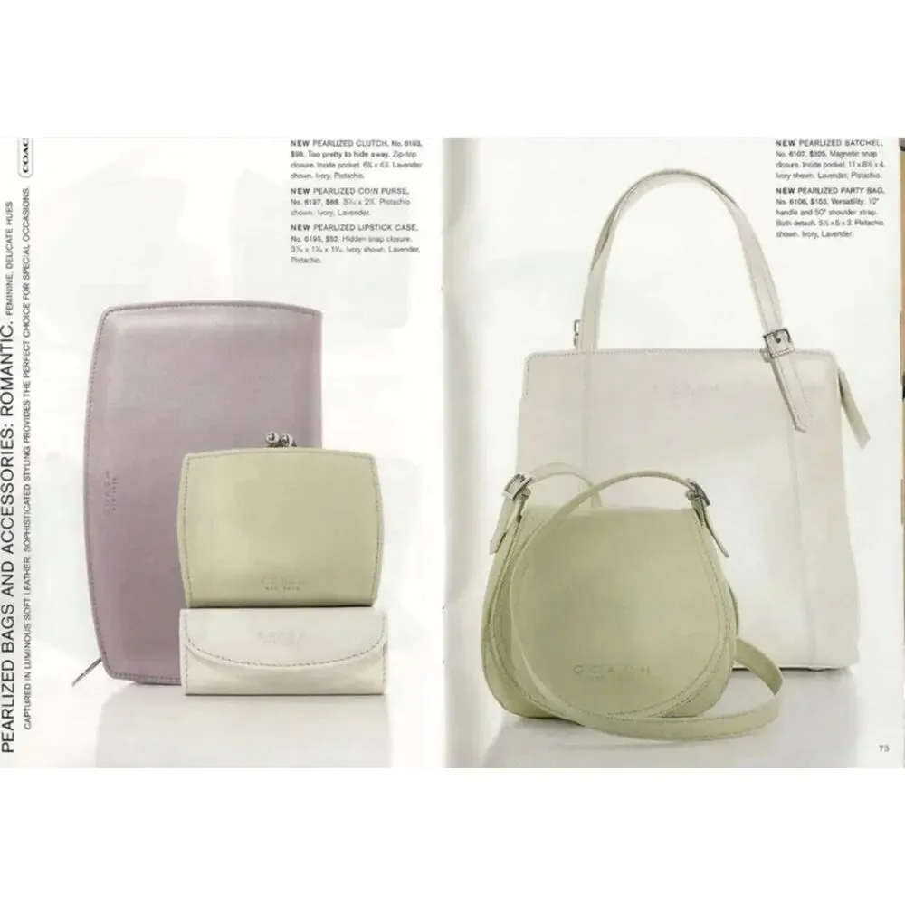 VTG Coach Pearlized Party Bag 6160 Lilac RARE